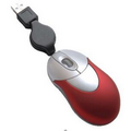 3D Optical Computer Mouse w/ Retractable Line